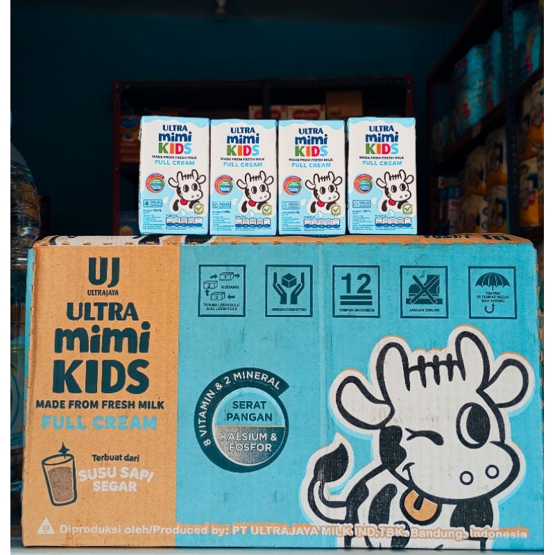 

Susu UHT Ultramimi Kids Full Cream 125ml 1 dus isi 40 pack