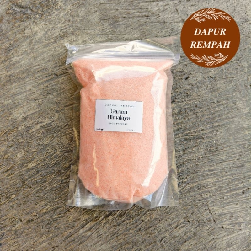 

Dapur Rempah Garam Himalaya Himalayan Pink Salt Halus 1 kg 500gr