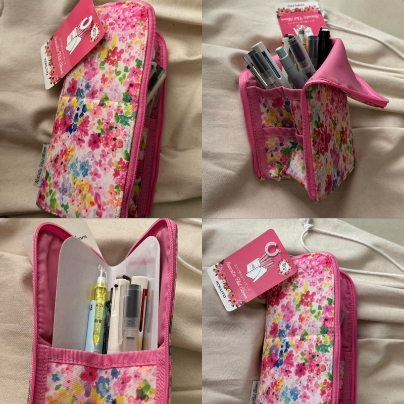 

KOKUYO NEOCRITZ FLAT BLOOM EDITION PENCIL CASE STANDING PEN TOOL CASE