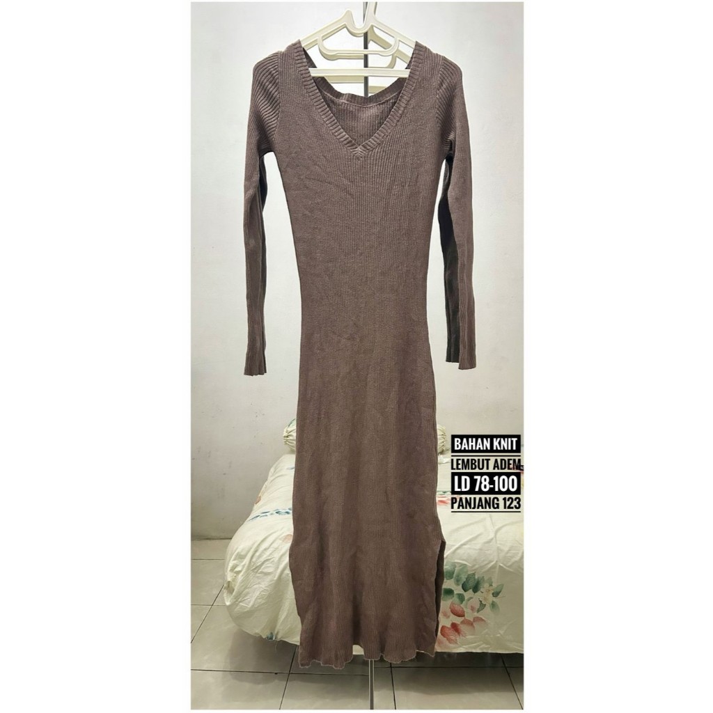 Preloved Dress Overall OL Jumpsuit Kimono Oversize Smoke Brukat Blezer Prada Linen Katun Poplin Poly