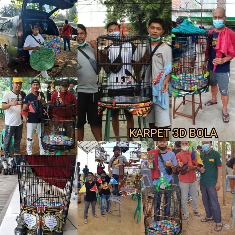 KARPET BOLA BOLA RANJAU SANGKAR MURAI [BAHAN TEBAL]//AKSESORIS