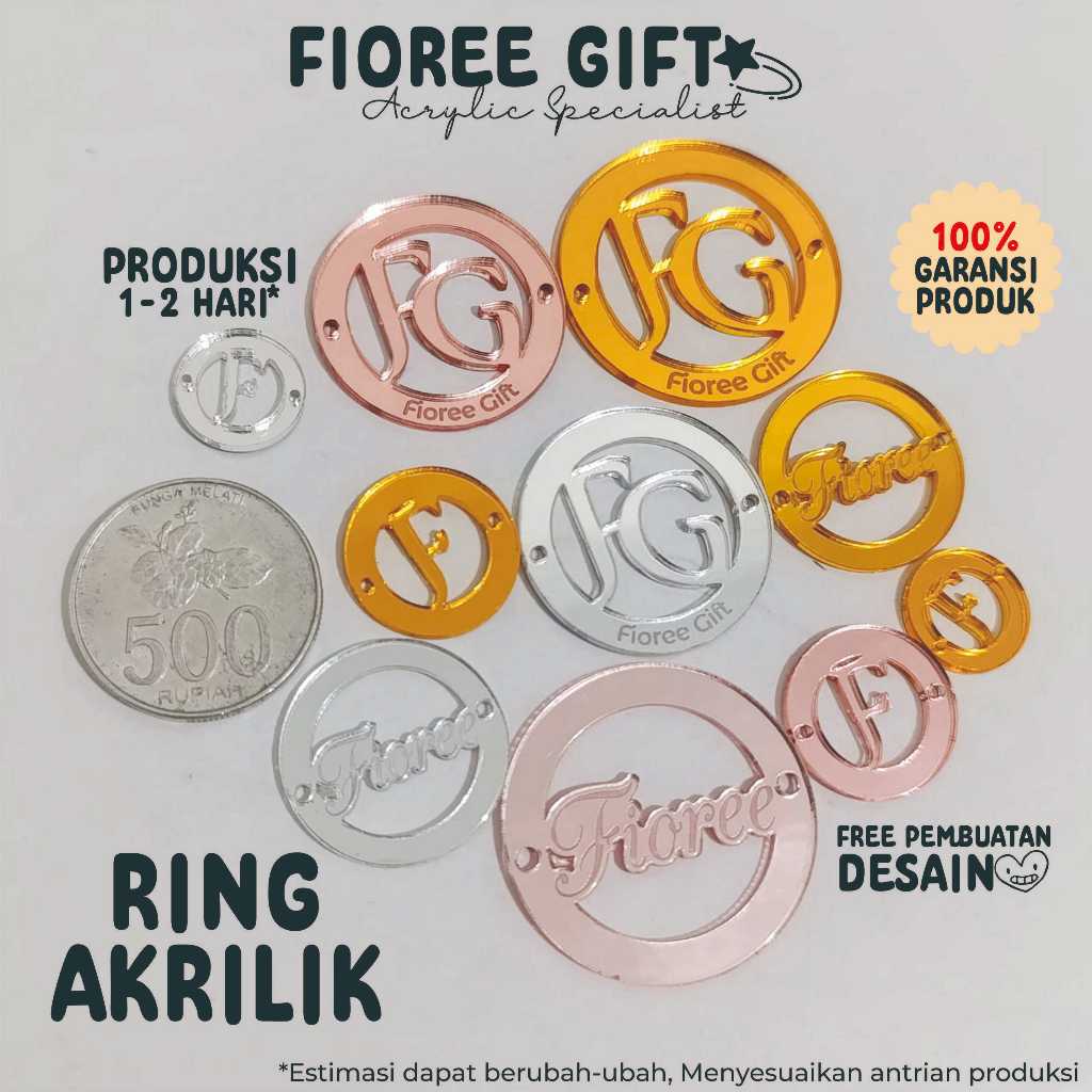 

COD | LABEL HIJAB AKRILIK RING | mewah harga terjangkau