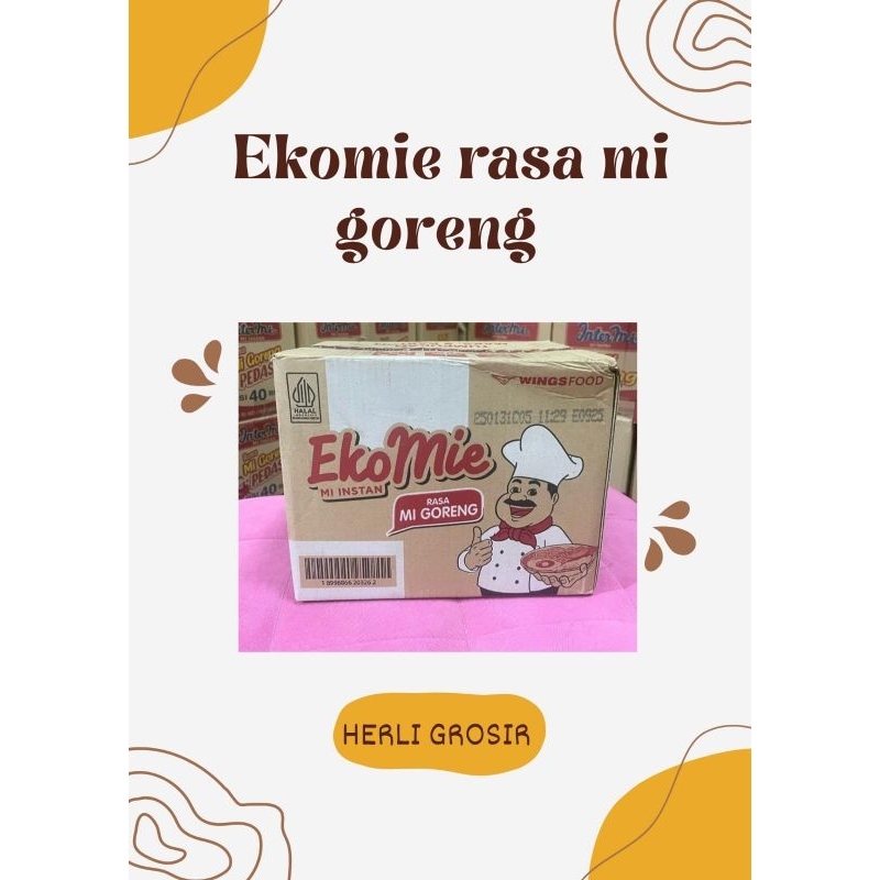 

[ 1 dus isi 40 pcs ] EKOMIE RASA GORENG
