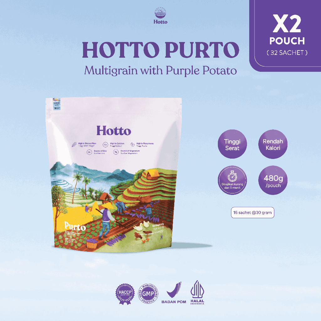 

Hotto Purto Multigrain with Purple Potato 2 Pouch