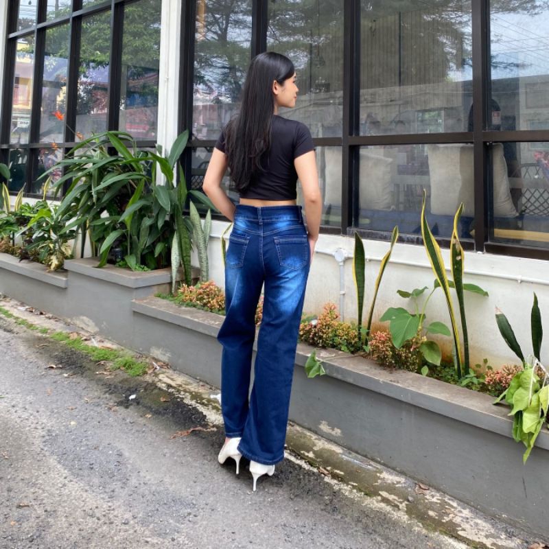 Celana jeans kulot higtwaist premium//celana jeans//celana kulot//celana wanita//celana panjang//jea