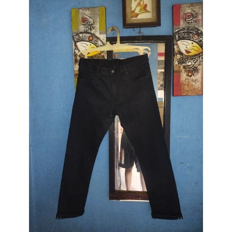 Jeans uniqlo selvedge black