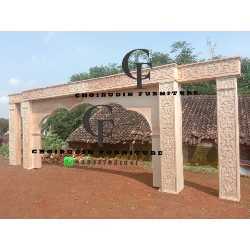 PELAMINAN BACKDROP/PELAMINAN TRIPLEK RANGKA KAYU