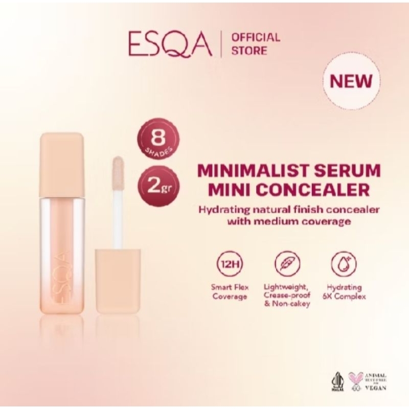 New ESQA Mini Minimalist Serum Concealer 2gr esqa concealer vanilla esqa concealer
