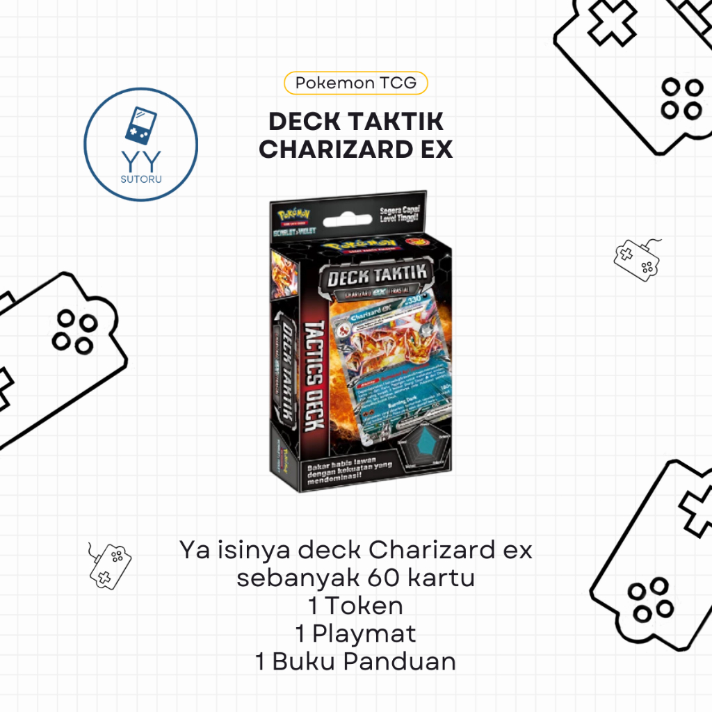 Starter Deck Pokemon TCG Indonesia Deck Taktik - Charizard Miraidon Garchomp Meowscarada Gardevoir S