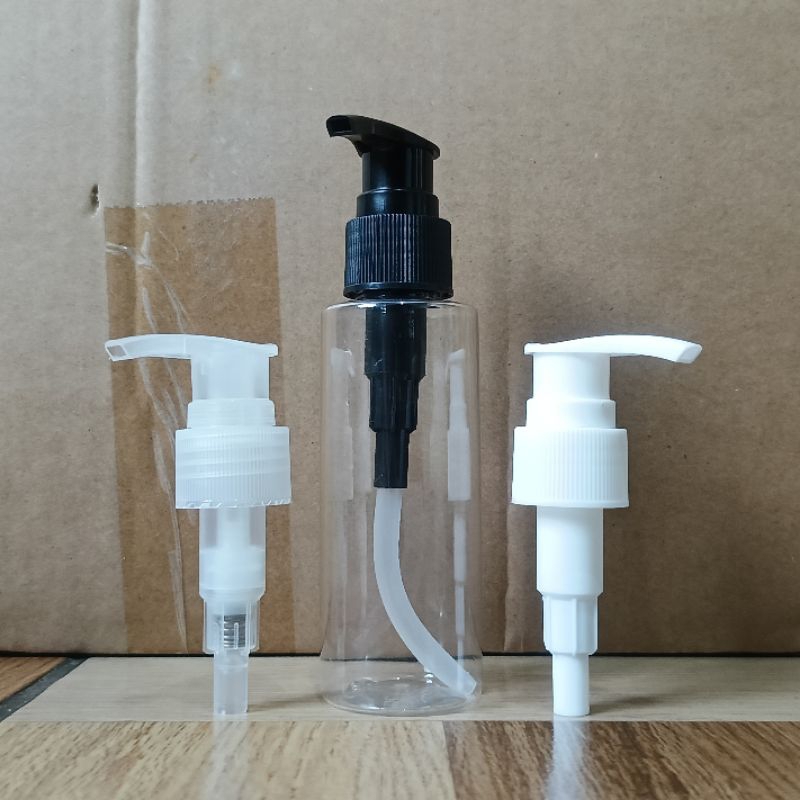 BOTOL PUMP 100 ML RF BENING TUTUP PUMP LOTION VARIAN WARNA/BOTOL PUMP 100ML PLASTIK AESTHETIC