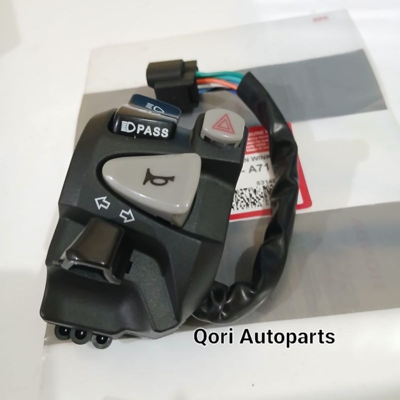 VARIO 160 HAZARD : SAKLAR HOLDER KIRI + HAZARD VARIO 160