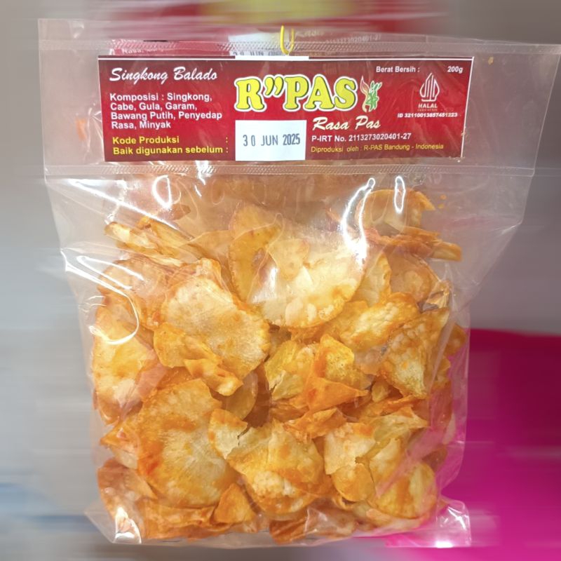 

KERIPIK SINGKONG BALADO BASAH 200gr