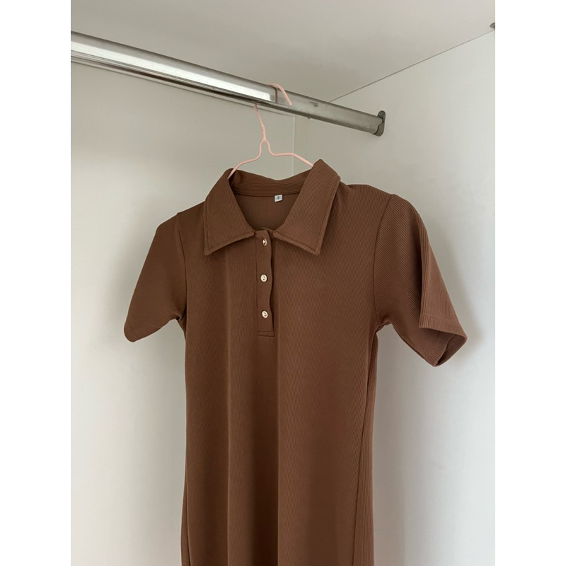 PRELOVED Kiyorawears Knit Brown Dress