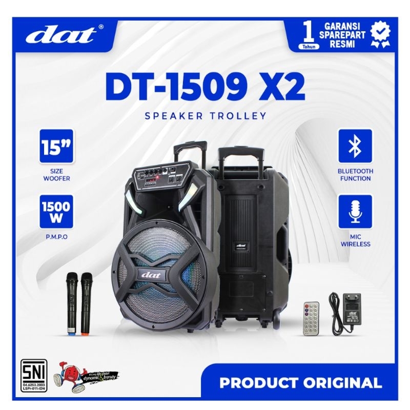 Speaker DAT 15 inch DT 1509 X2 Bluetooth Original