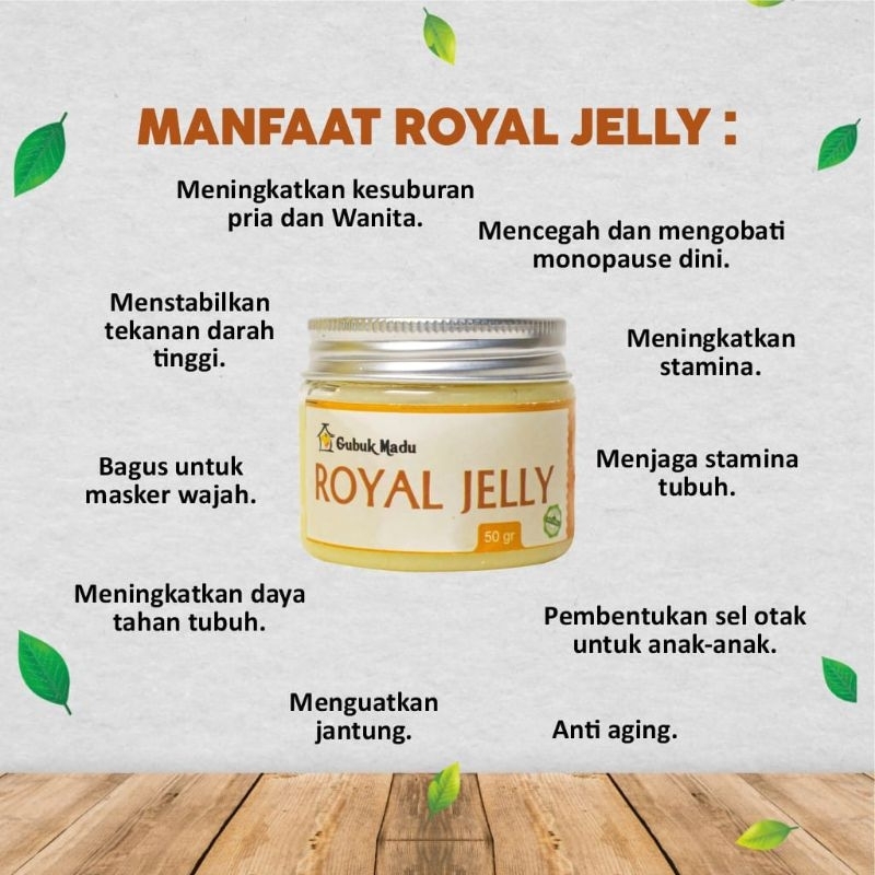 

Royal Jelly Organik, Murni dan Fresh