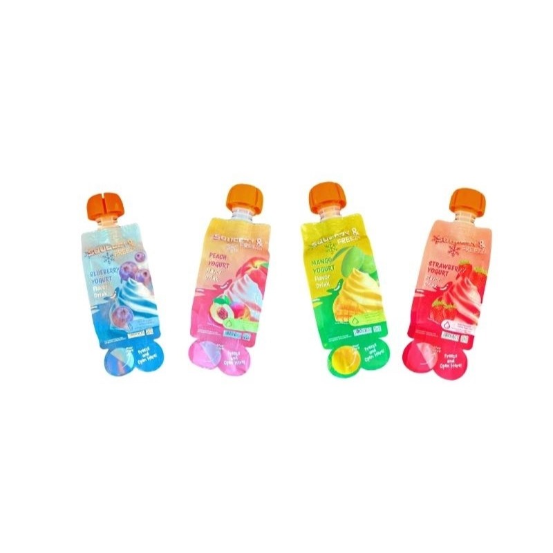 

65Ml Squeeze Freezy yogurt peach / blueberry / mangga / strawberry