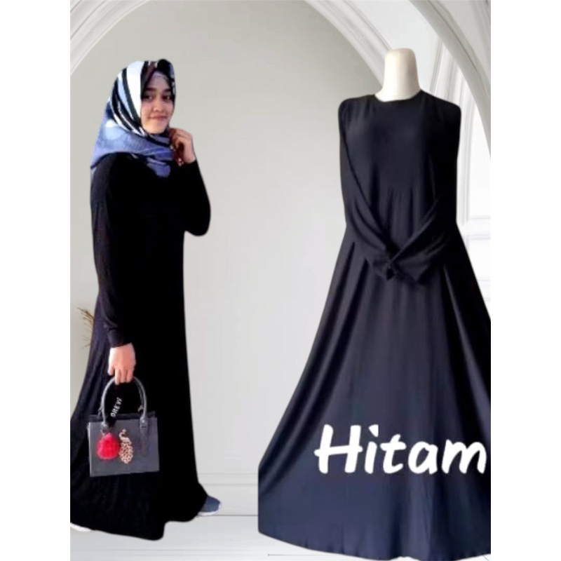 Gamis jersey Polos Premium  || Gamis Jersey Model Polos