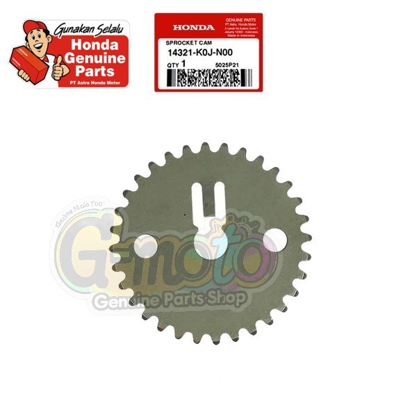 14321-K0J-N00 Gigi Timing Sentrik Besar Genio Beat LED K1A Scoopy K2F Sprocket Cam Ori AHM