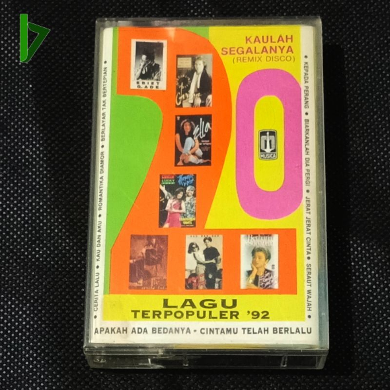 Kaset pita album 20 Lagu Terpopuler '92