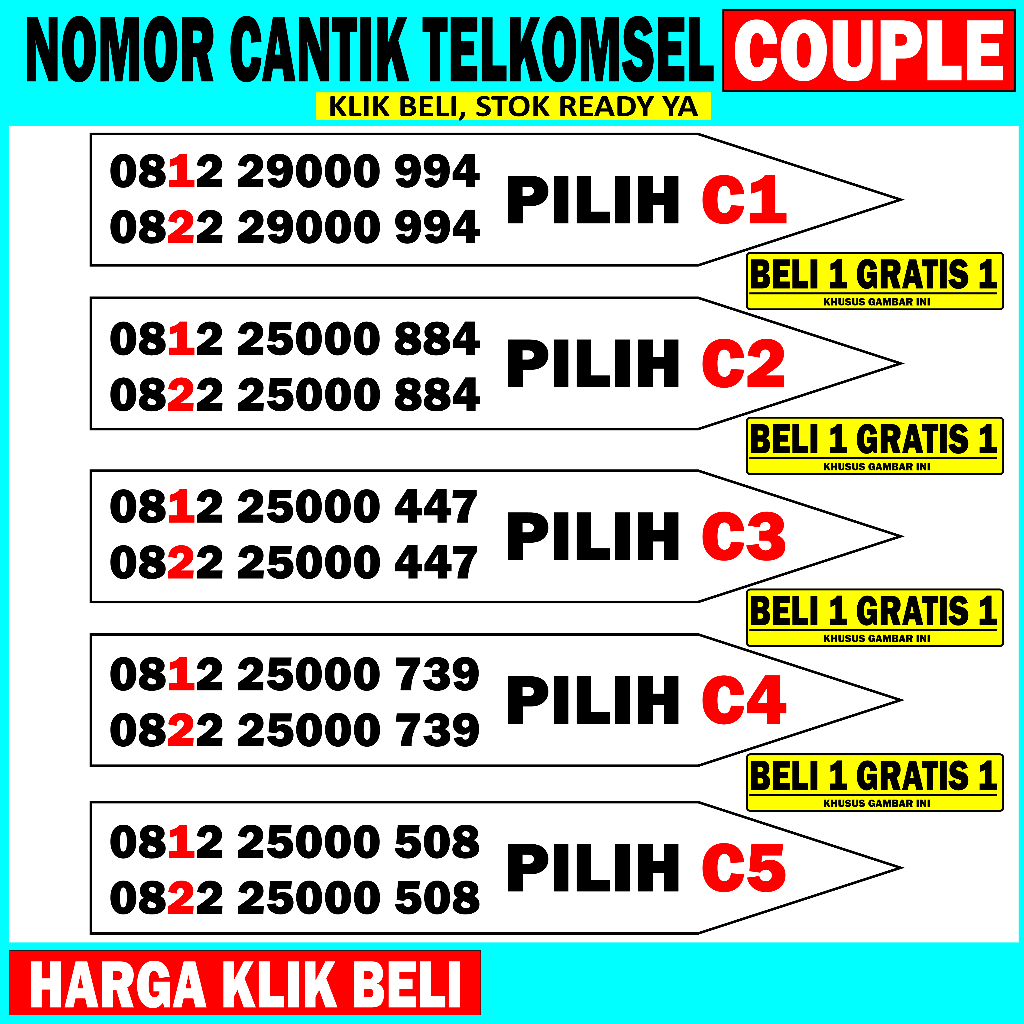 Nomor Cantik Simpati COUPLE Kartu Perdana Simpati Cantik - No Cantik Simpati 000 Nomer Cantik Simpat