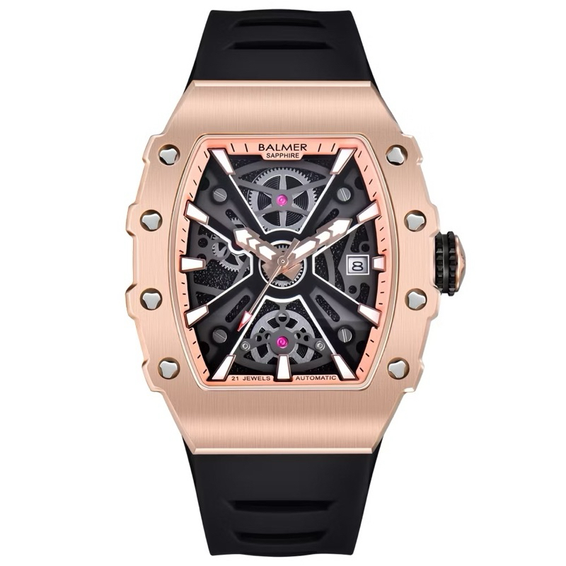 Balmer B-8836MA Jam Tangan Pria AUTOMATIC 8836 RM Silicone Sapphire Original Garansi Resmi