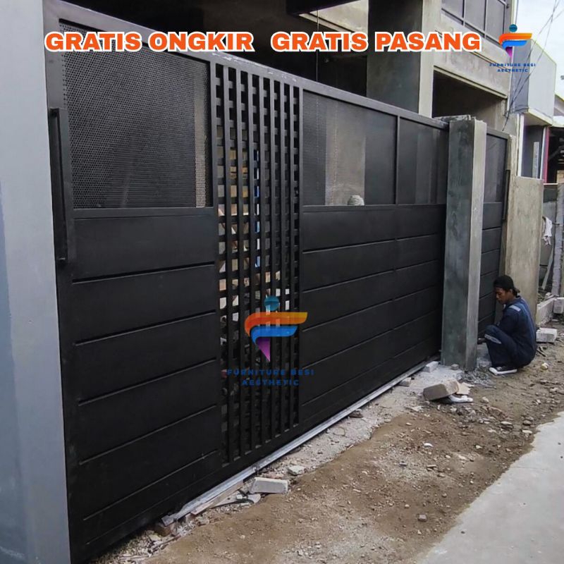 pagar rumah minimalis modern / pagar rumah minimalis modern besi / pagar besi per meter