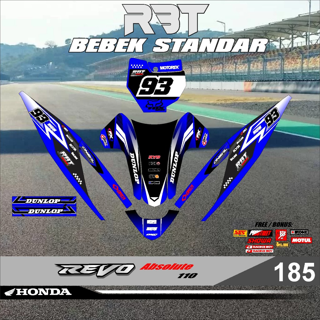 COD TERBARU DECAL STICKER RBT ABSOLUTE REVO VOL 185