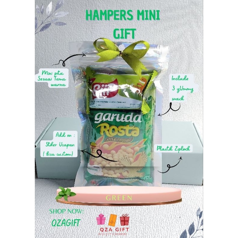 Mini Hampers Snack Gift Ulang tahun-Graduation ( Free Stiker) - Hadiah