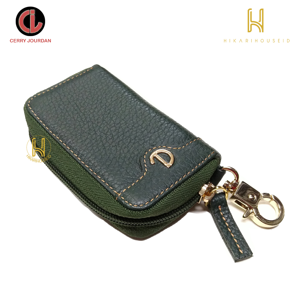 Dompet STNK Kulit Wanita - Dompet Kunci Mobil Motor Resleting Keliling - Cerry Jourdan