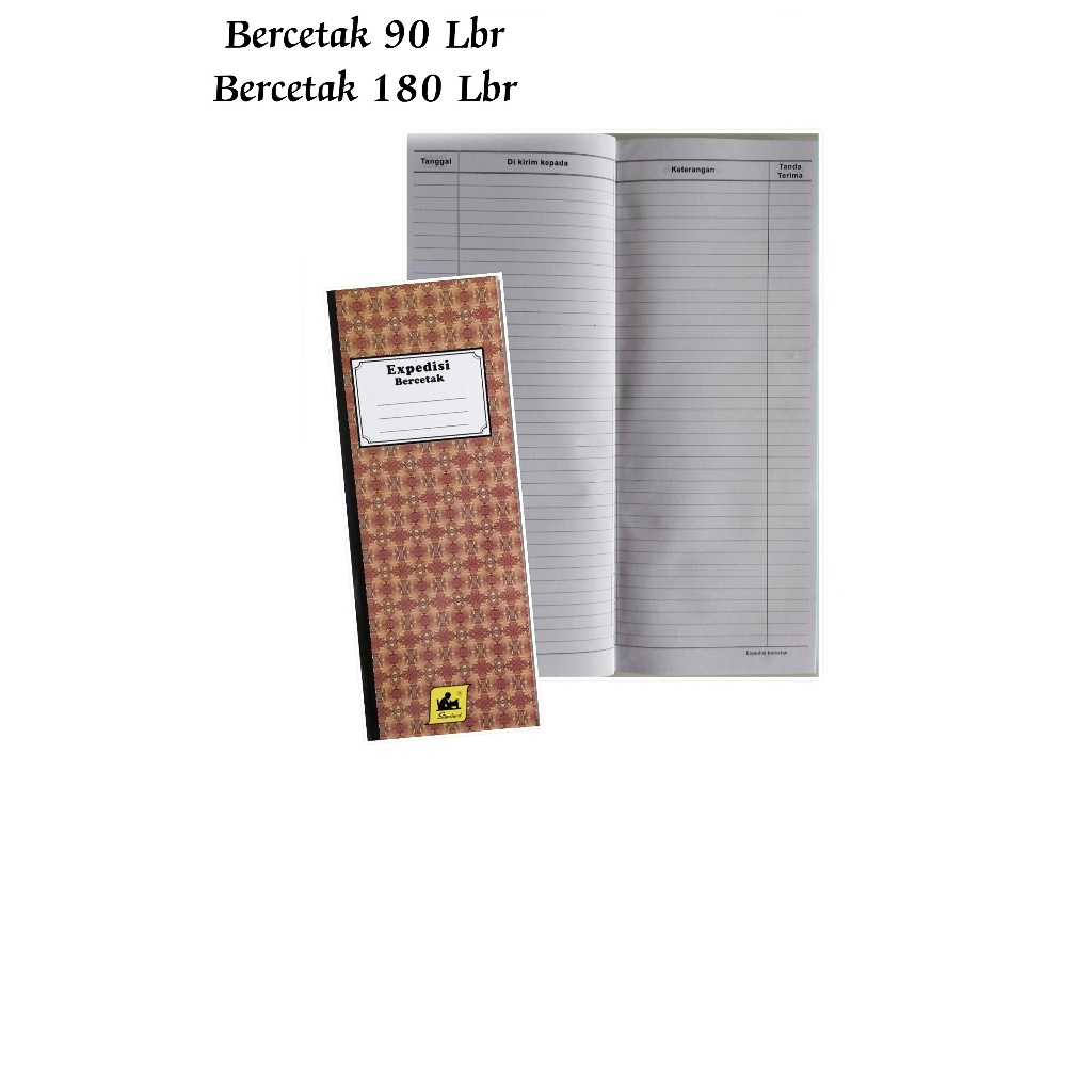 

[1 Pcs] Buku Expedisi Standard Garis Merah Polos 90 Lembar 180 Lembar Karton HarD COVER