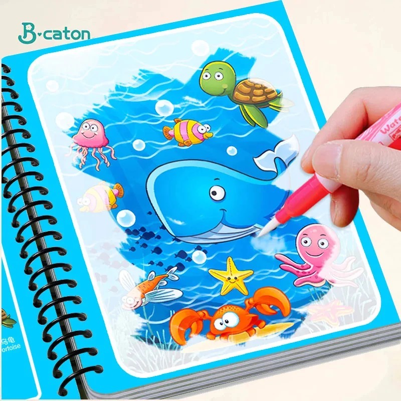 

Buku Mewarnai Magic Water Book Edukasi dengan Spidol / Buku Mewarnai Anak TK[JB]