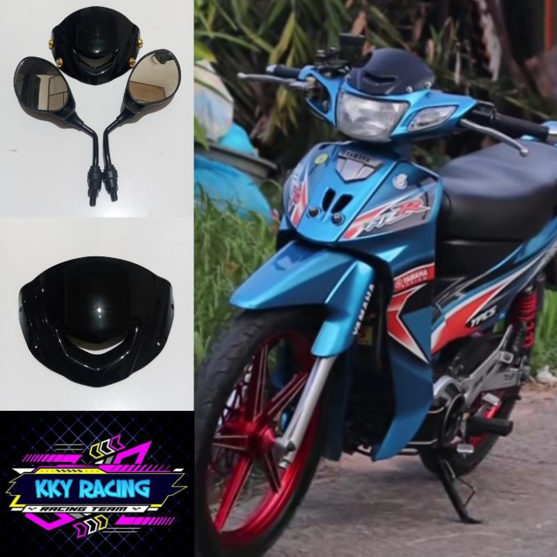 SPION X1+VISOR YAMAHA FIZ R F1ZR 125ZR 125Z SATRIA HIU 2T JUPITER Z1 PLUS BAUT VARIASI