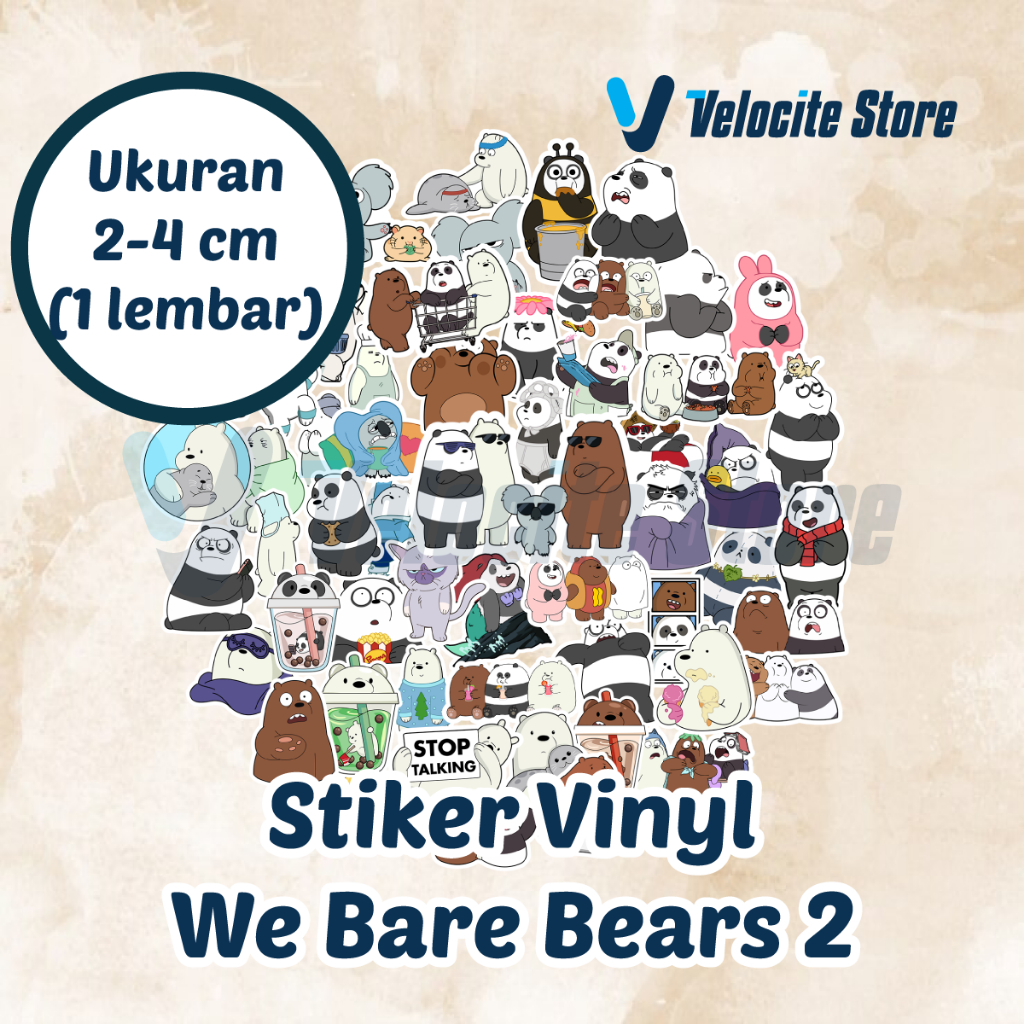 

Stiker Vinyl We Bare Bears Part 2 Ukuran 2-4 cm (1 lembar)