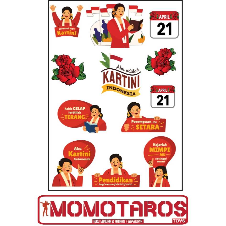 

Sticker Kartini kita 1 pc