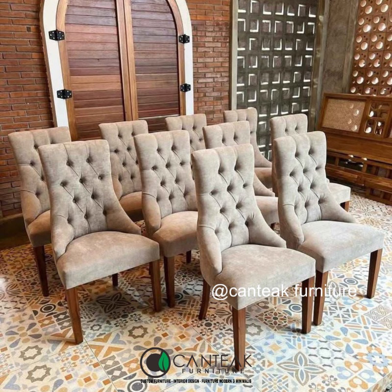 DINING CHAIR-KURSI MAKAN JOK-KURSI MAKAN KOMBINASI JOK