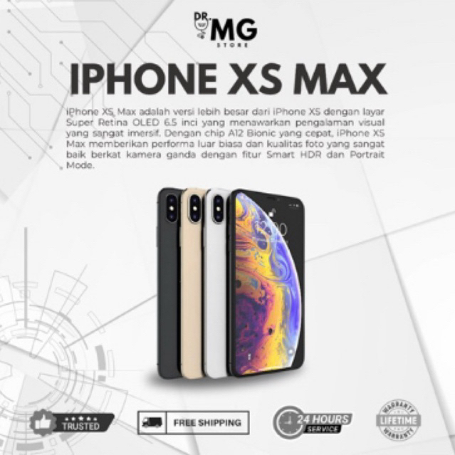 iPhone Xs Max 64Gb | 256Gb | 512Gb Fullset Resmi Original
