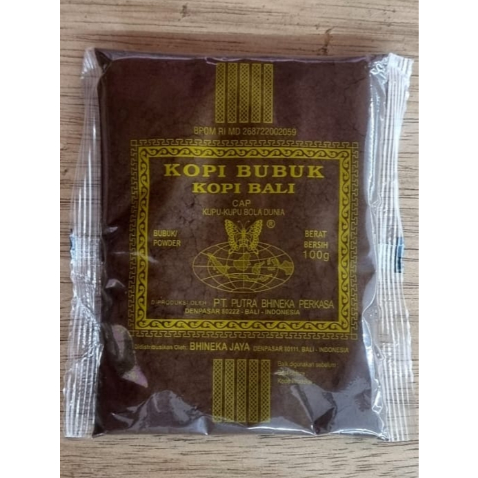 

Kopi Bali Cap Kupu-Kupu Bola Dunia 100 Gr | 200 Gram | 400 Gram