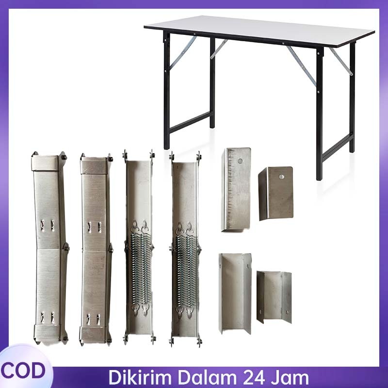 1set Engsel Lipat Meja Engsel Folding Table Springs Lipat Engsel Meja Lipat Portable Engsel Siku Lip