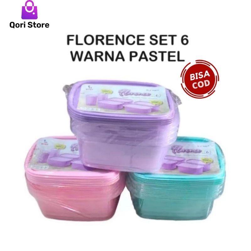 Qori Store - Otaru Florence Set 6 TWCT86 / Toples Otaru Florence Set / Wadah Otaru Florence / Otaru 