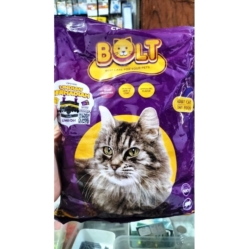 

makanan kucing bolt kemasan fresspack - kemasan bening makanan kucing termurahh