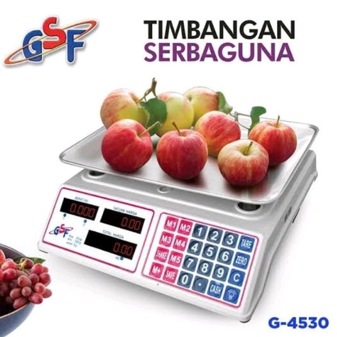 Timbangan Buah Digital 30kg Serbaguna Multifungsi G-4530 GSF