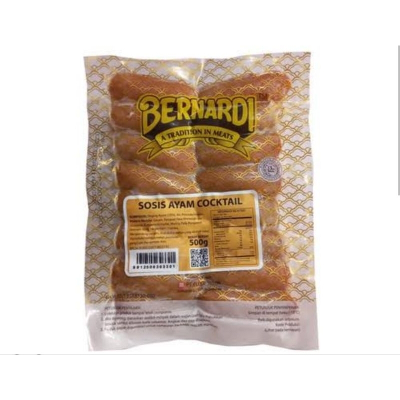 

Bernardi Sosis Ayam Cocktail 500gr HALAL