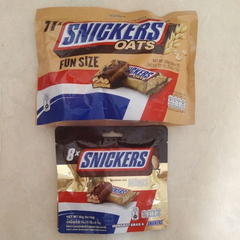 

snickers minis fun size oats