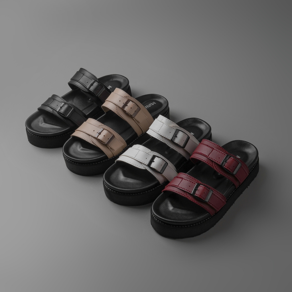 UNCLE JACK Sandal Casual Wanita Kulit Platform Anti Slip Wilona