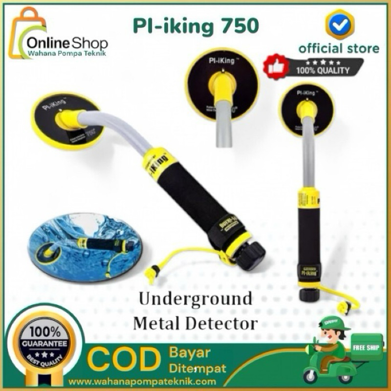 Underwater Metal Detector PI-iking 750 Induction harta karun dalam air