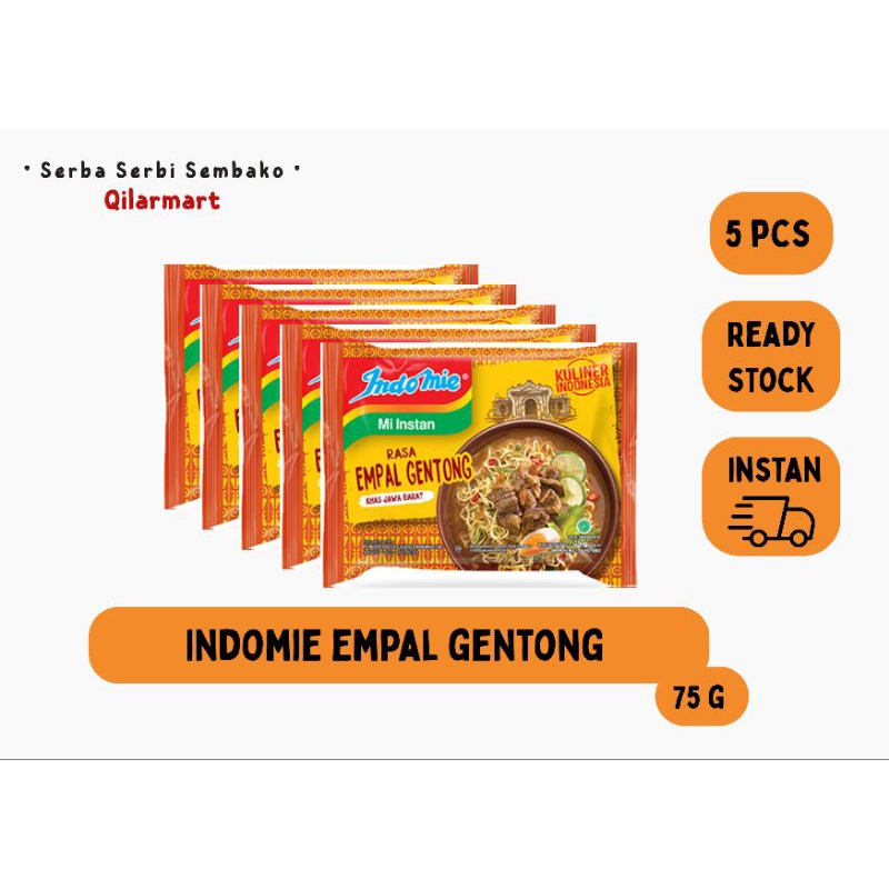 

INDOMIE EMPAL GENTONG KHAS JAWA BARAT MI INSTAN KUAH 75G-5 PCS