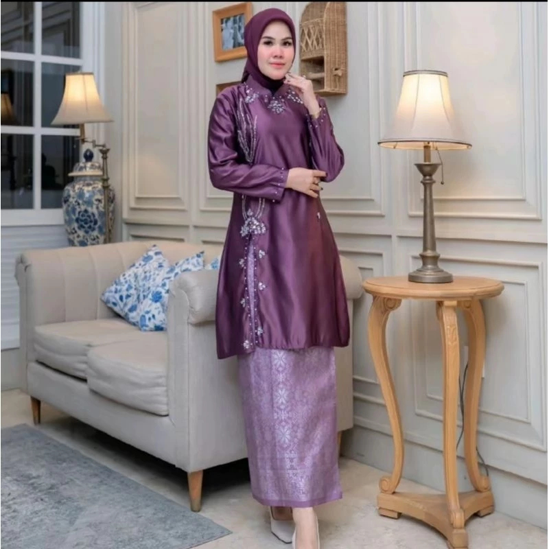 (COD) SET TERBARU KEBAYA KURUNG PAYET BUNGA/BAJU KURUNG MELAYU MODERN/BAJU KURUNG MALAYSIA MEWAH/KEB