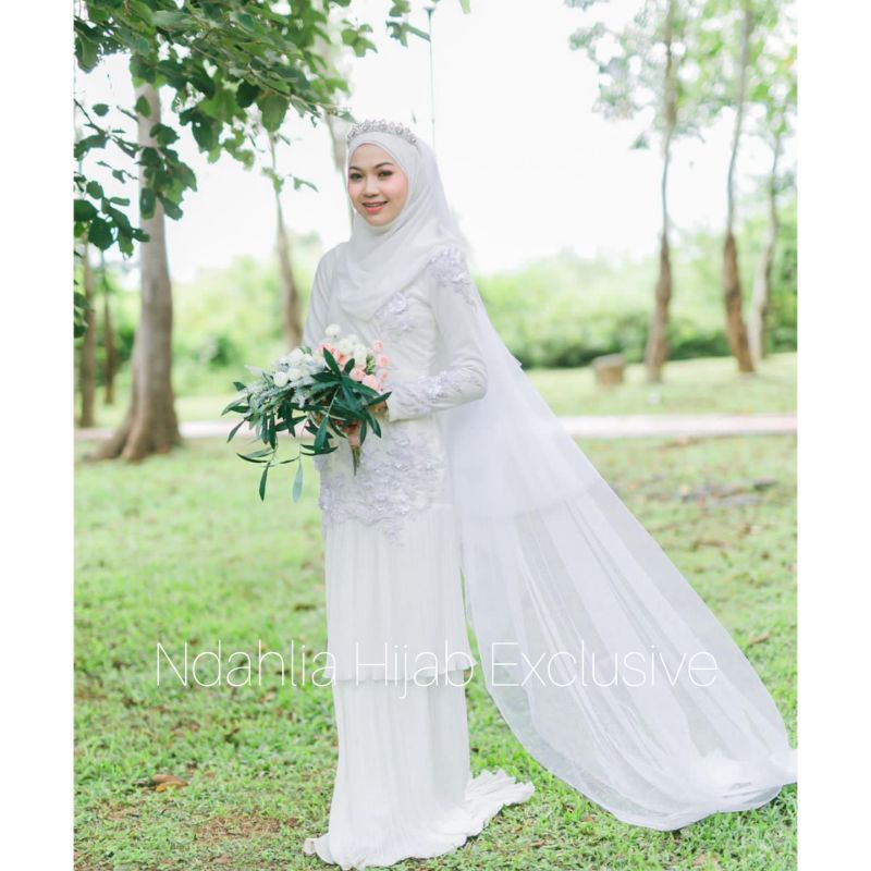 BAJU MELAYU PREMIUM FULL SET BAJU,VEIL,JILBAB FREE DRAPERY HIJAB DAN CADAR