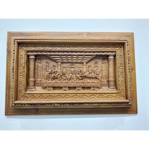 Yeraya Hiasan Dinding Relief Ukir Perjamuan Kudus Kayu Jati Dekorasi Rumah Perjamuan Kudus Hiasan Di