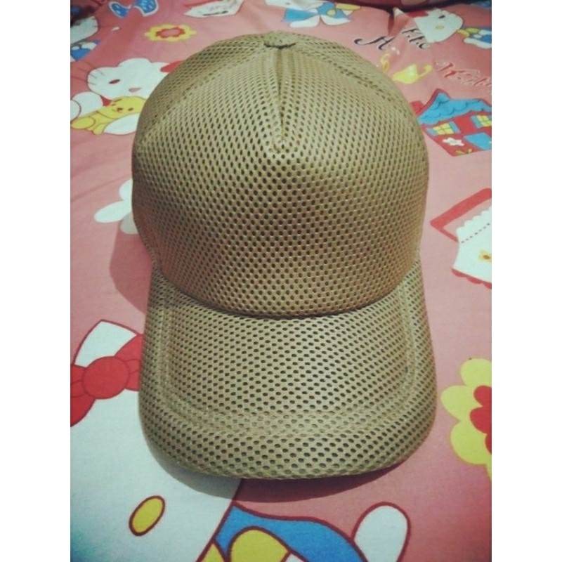 TOPI JARING ASN CREAM POLOSAN